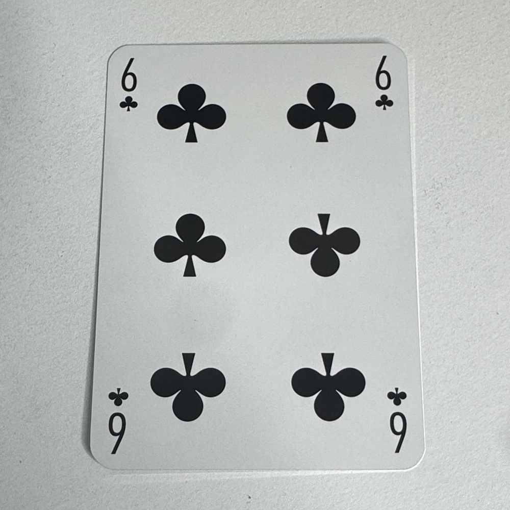 Louis Vuitton Playing Card - 6 Black Club
